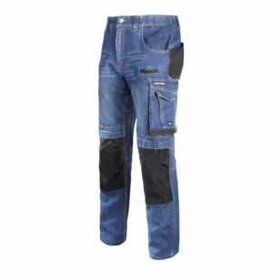 Jasne Jeansowe Spodnie ze Wzmocnieniami Lahti Pro